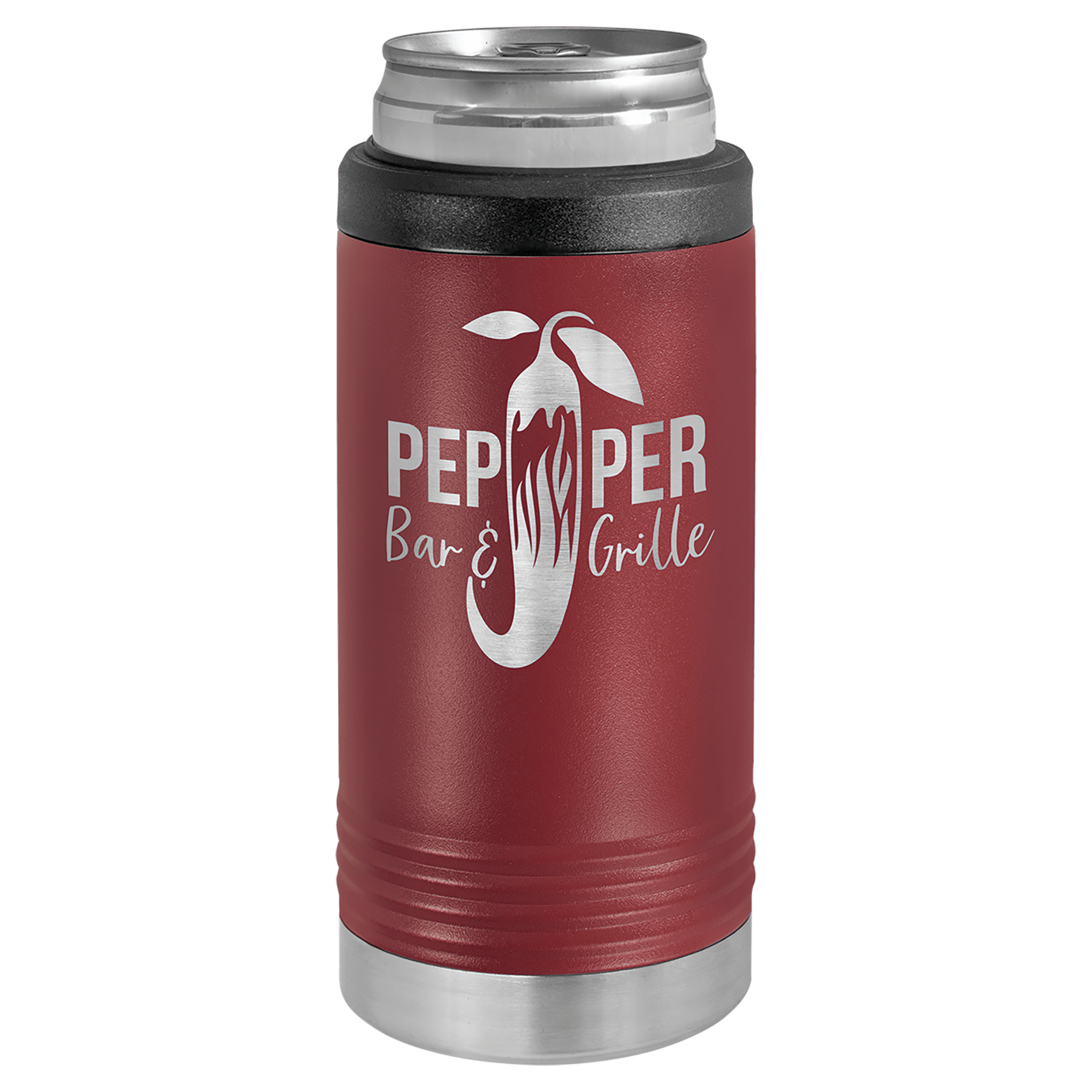 Polar Camel Maroon Slim Beverage Holder