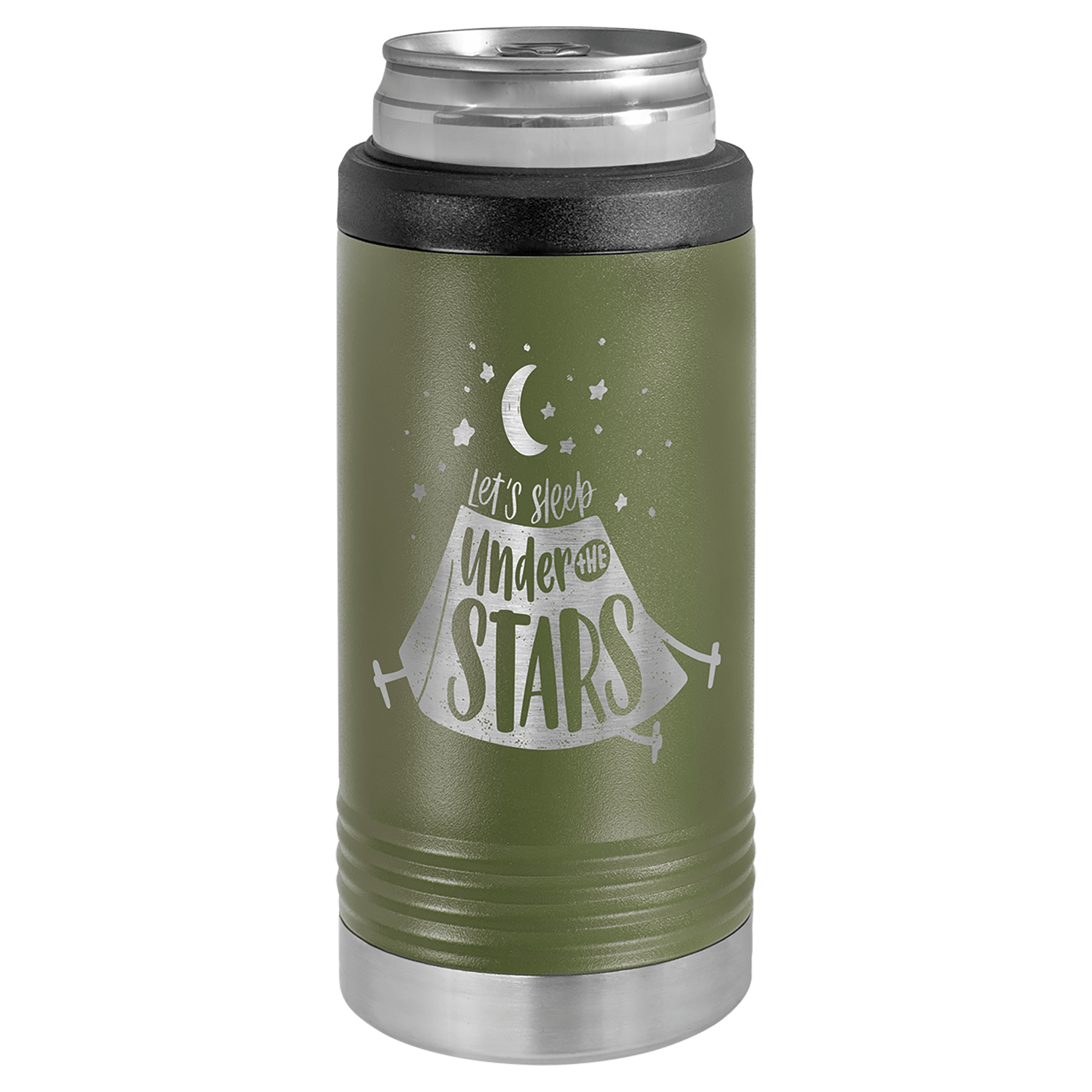 Polar Camel Olive Green Slim Beverage Holder