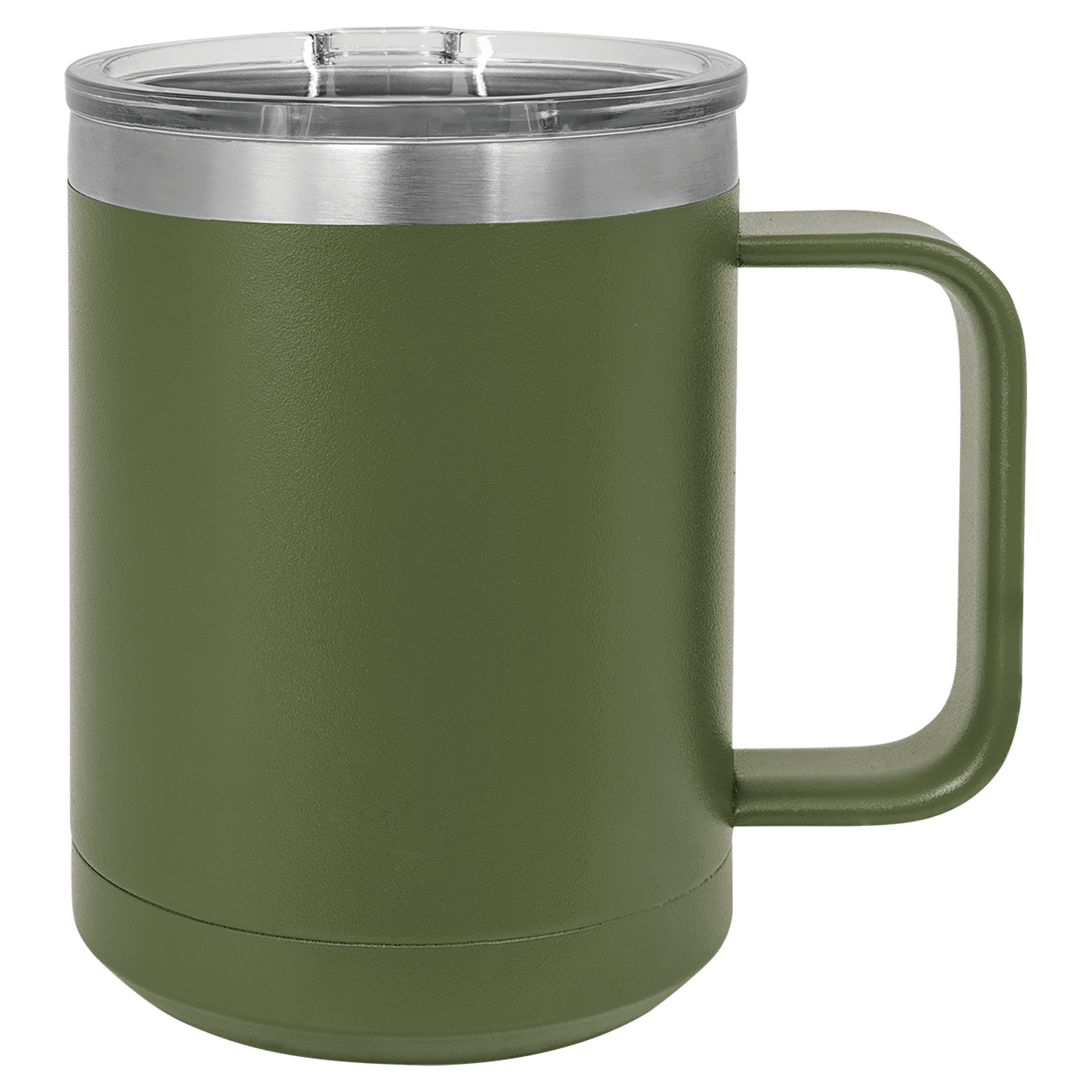 Polar Camel 15 oz. Olive Green Vacuum Insulated Mug with Slider Lid