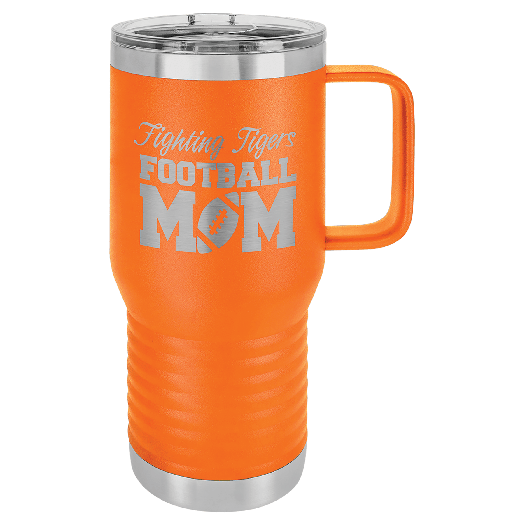 Polar Camel 20 oz. Orange Vacuum Insulated Travel Mug with Slider Lid