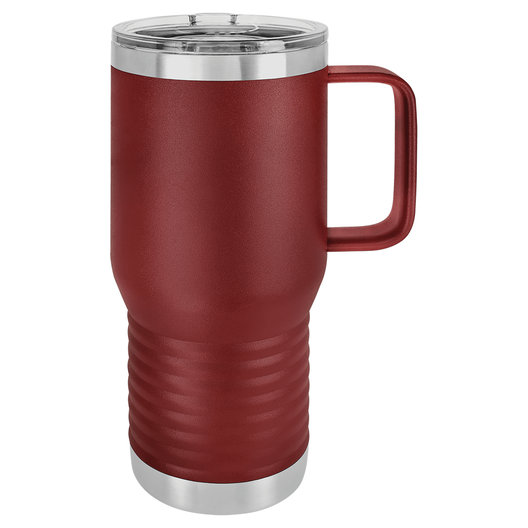Polar Camel 20 oz. Maroon Vacuum Insulated Travel Mug with Slider Lid