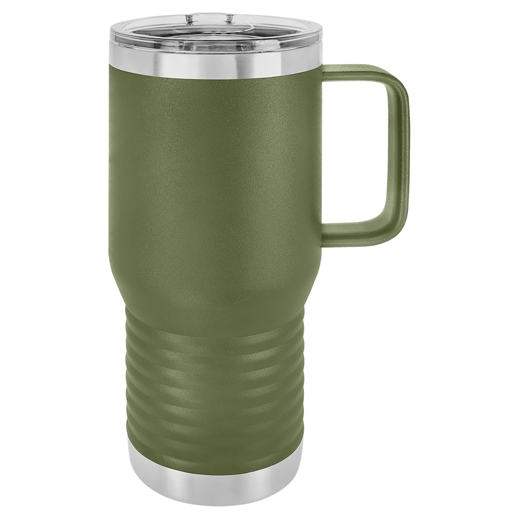 Polar Camel 20 oz. Olive Green Vacuum Insulated Travel Mug with Slider Lid