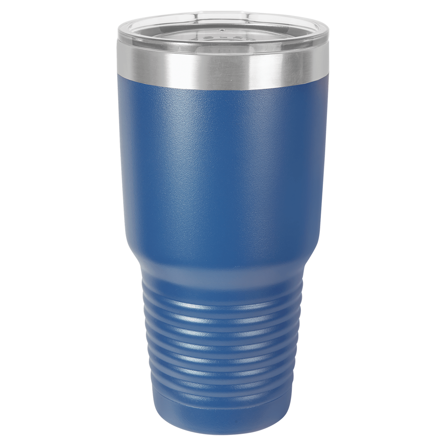 Polar Camel 30 oz. Royal Blue Vacuum Insulated Ringneck Tumbler with Clear Lid