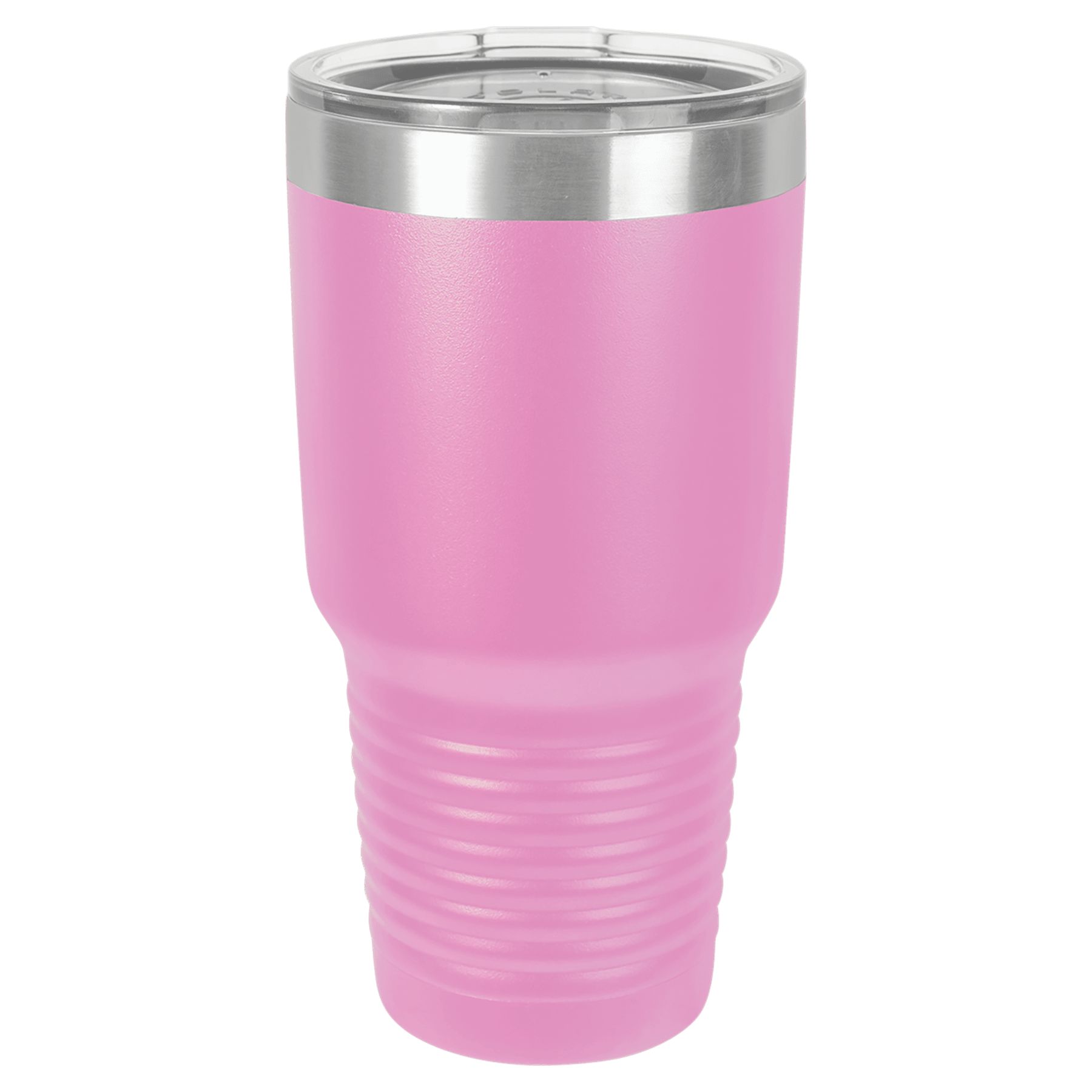 Polar Camel 30 oz. Light Purple Vacuum Insulated Ringneck Tumbler with Clear Lid