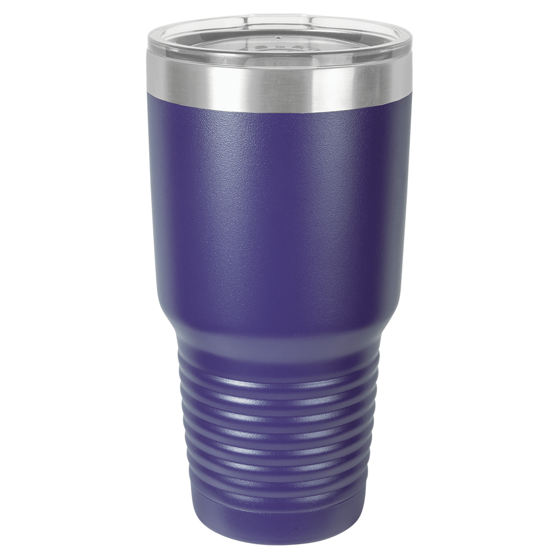 Polar Camel 30 oz. Purple Vacuum Insulated Ringneck Tumbler with Clear Lid