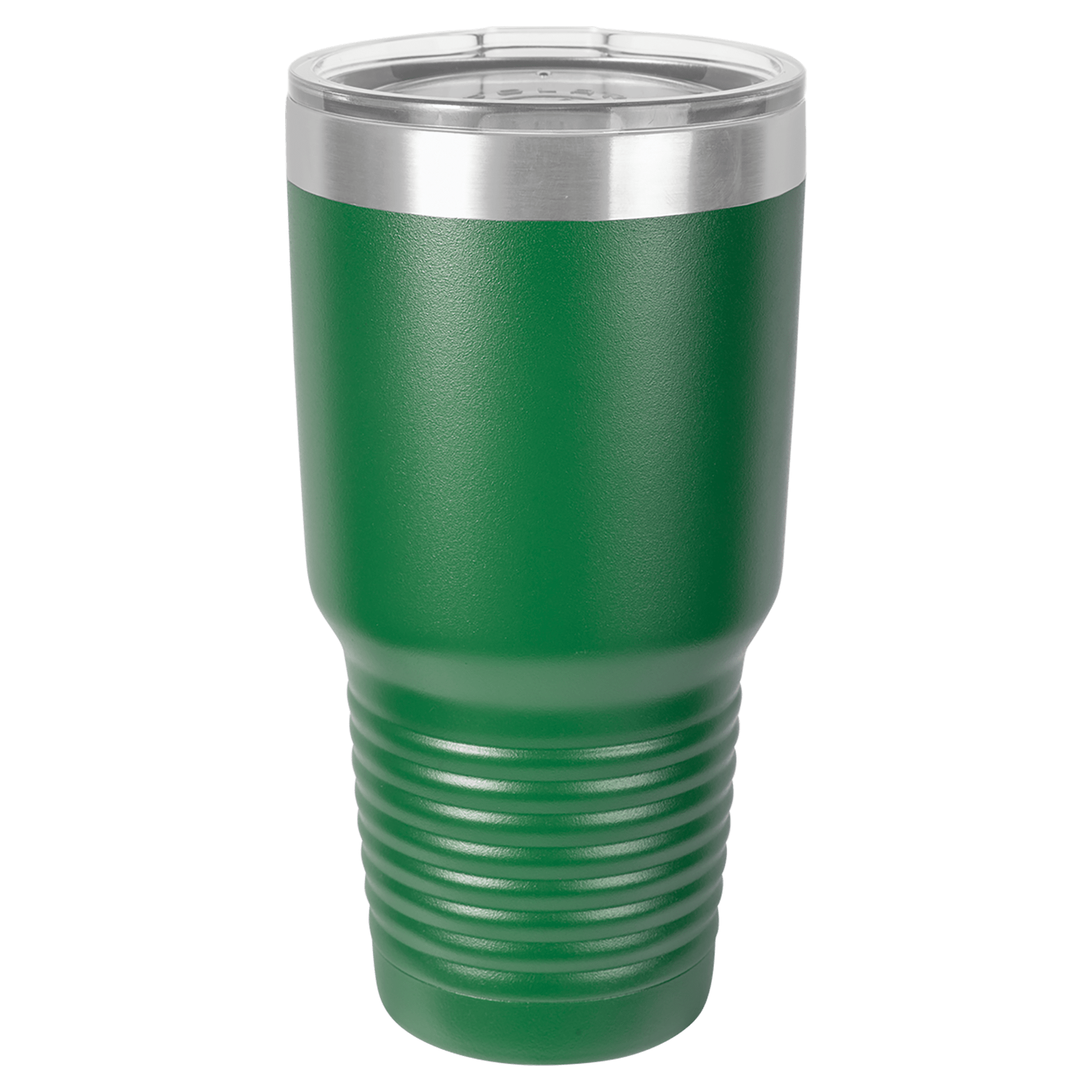 Polar Camel 30 oz. Green Vacuum Insulated Ringneck Tumbler with Clear Lid