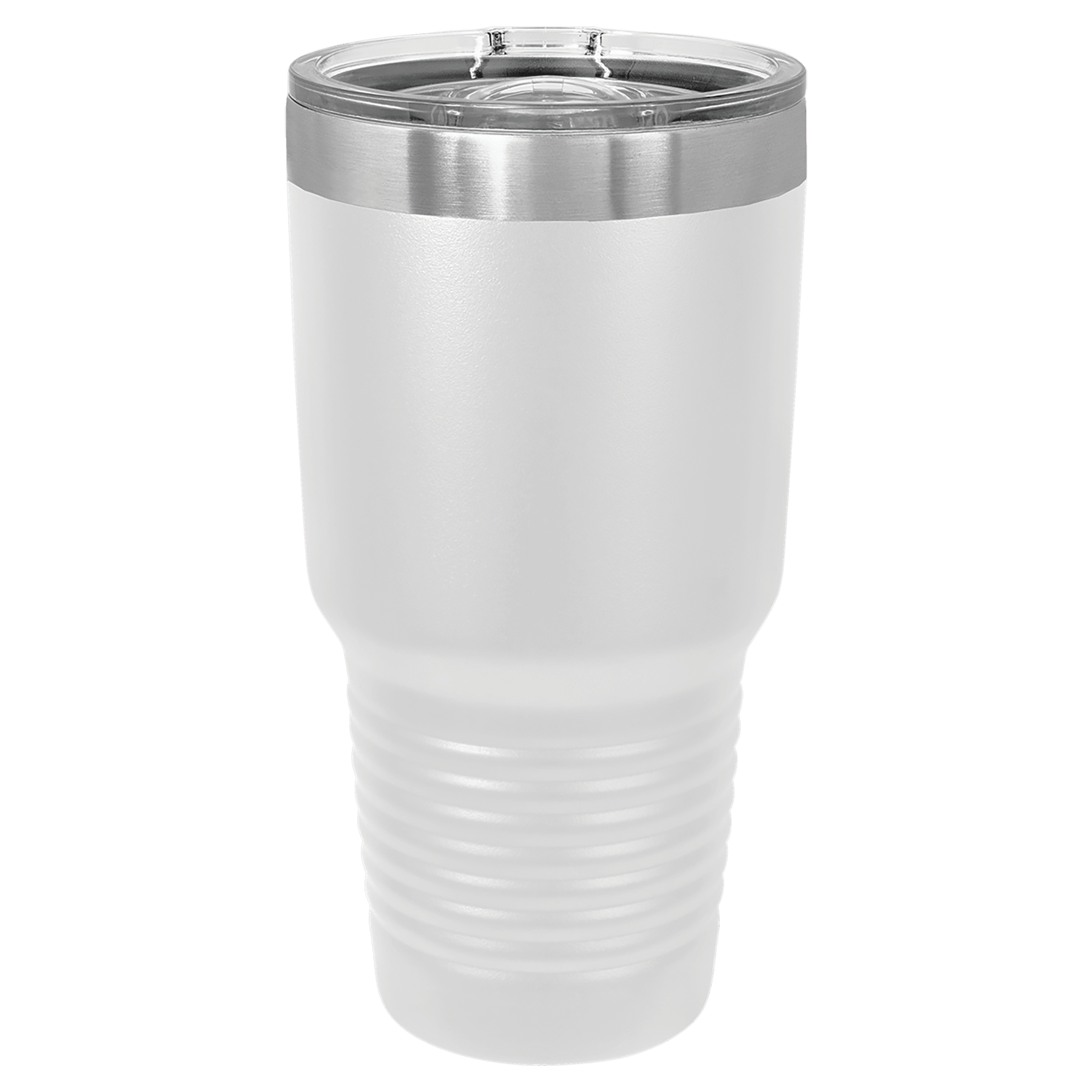Polar Camel 30 oz. White Insulated Ringneck Tumbler with Slider Lid