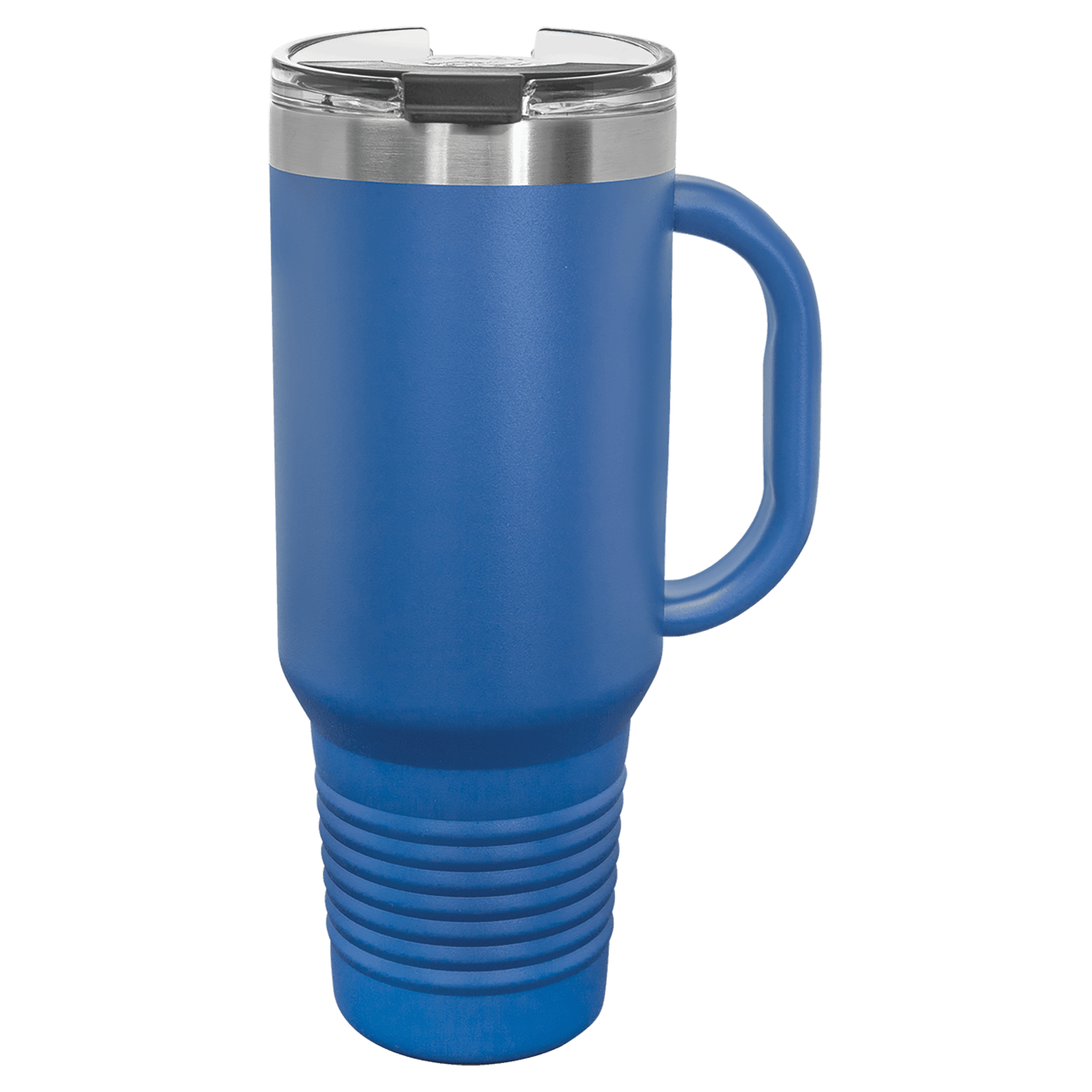 Polar Camel 40 oz. Royal Blue Travel Mug with Handle, Straw Included