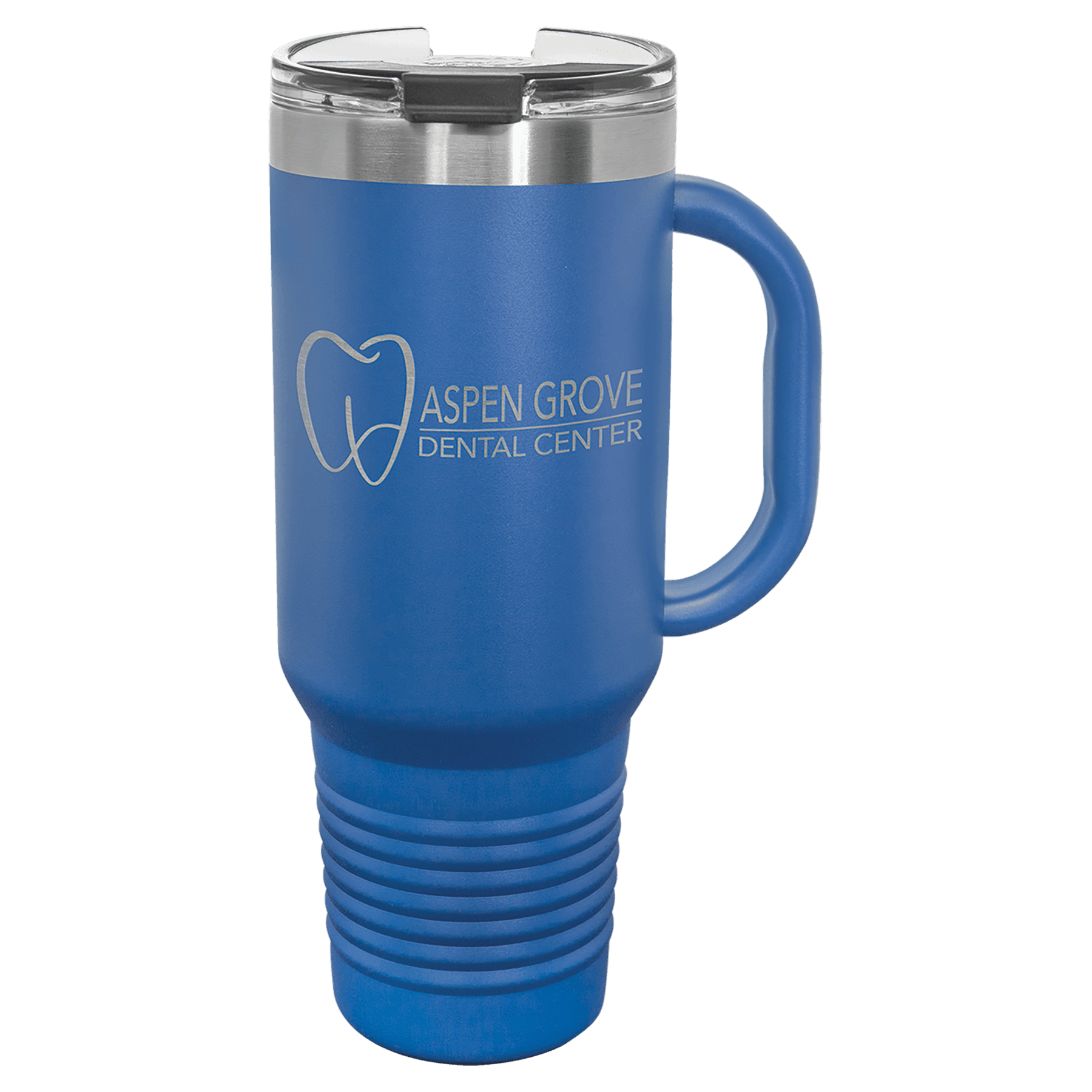 Polar Camel 40 oz. Royal Blue Travel Mug with Handle, Straw Included