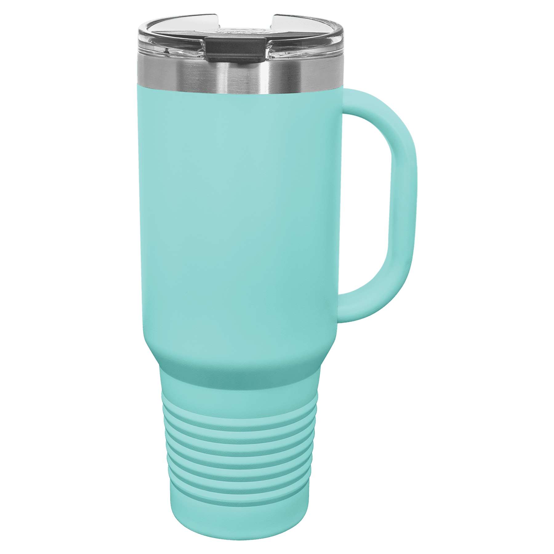Polar Camel 40 oz. Teal Travel Mug with Handle, Straw Included