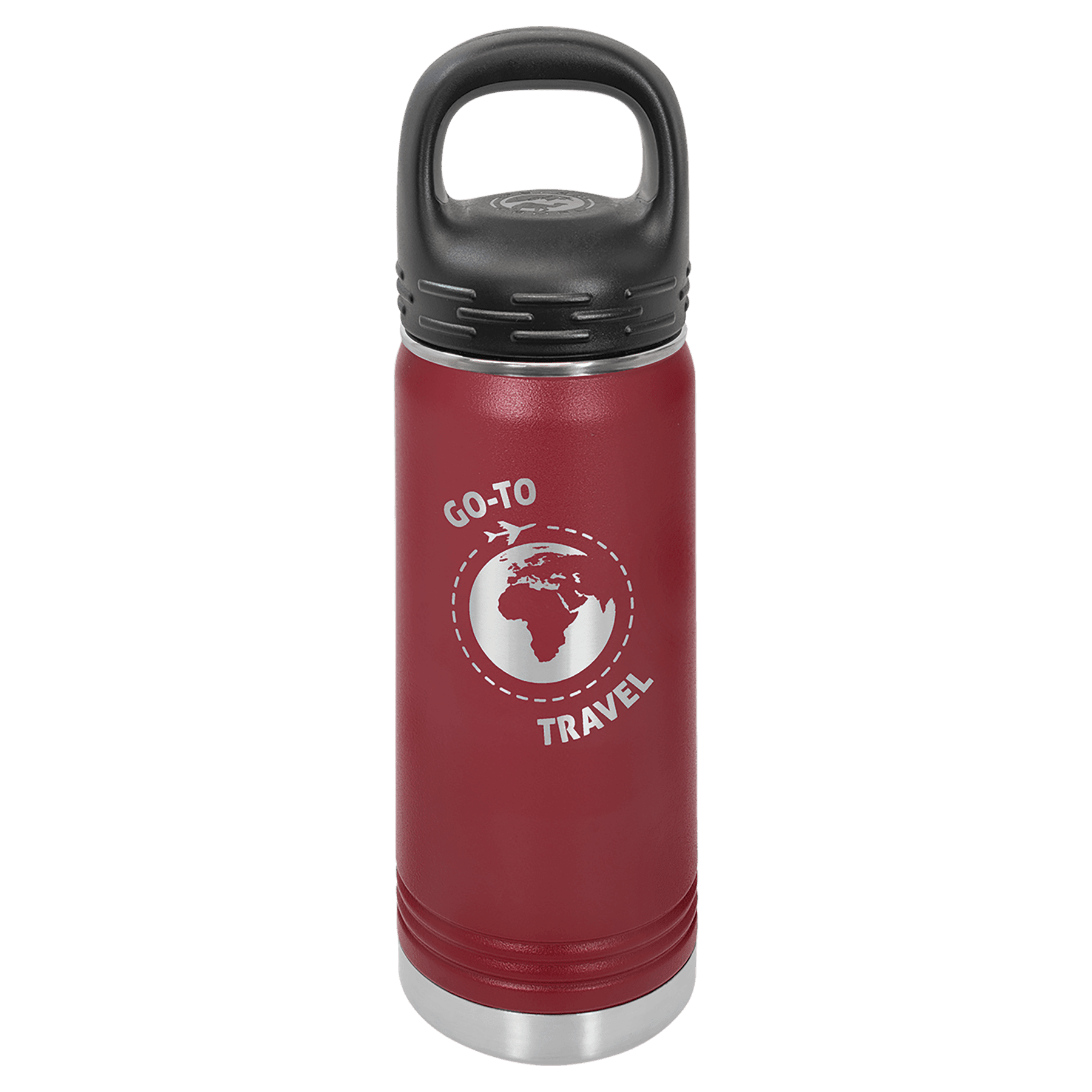 Polar Camel 20 oz. Maroon Water Bottle