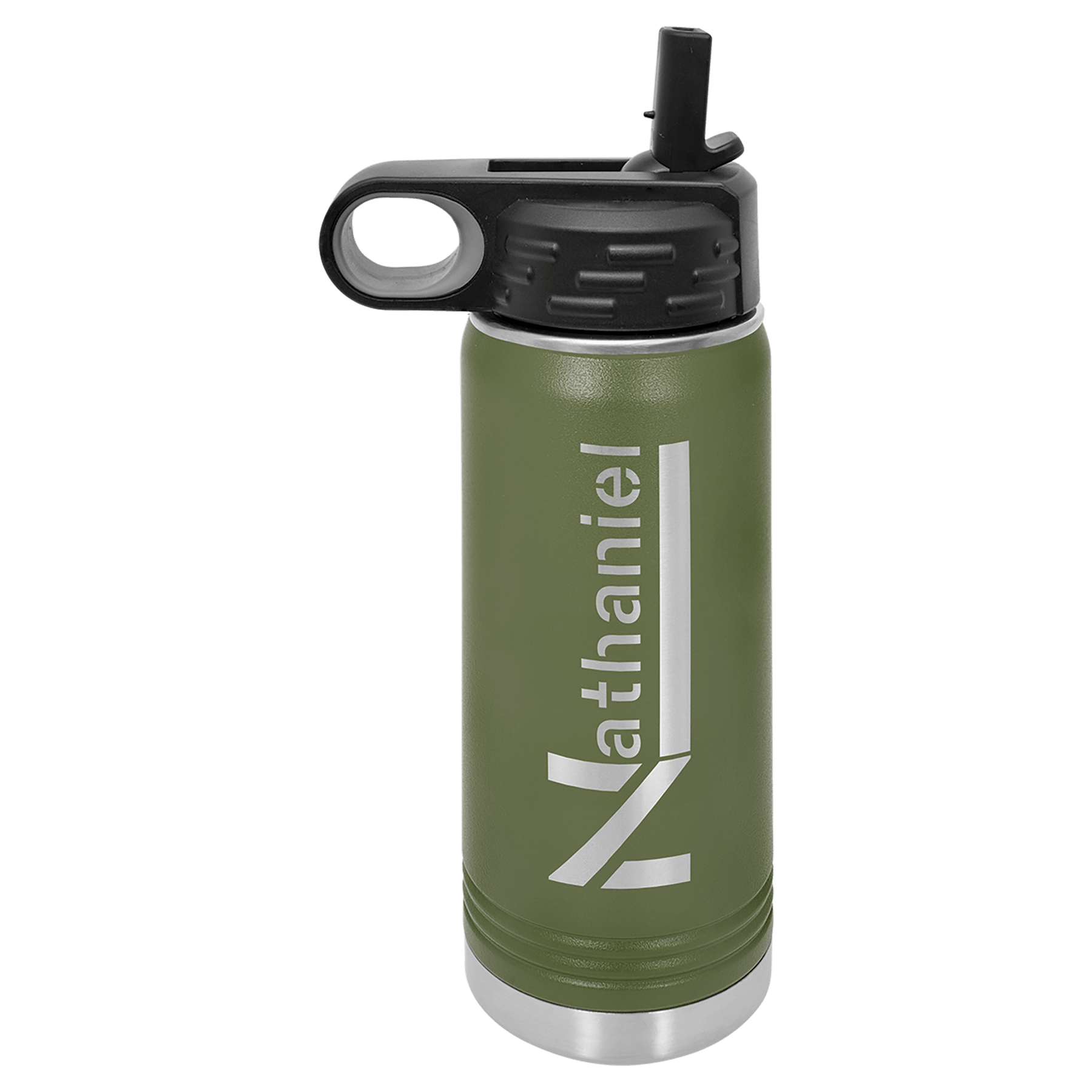 Polar Camel 20 oz. Olive Green Water Bottle
