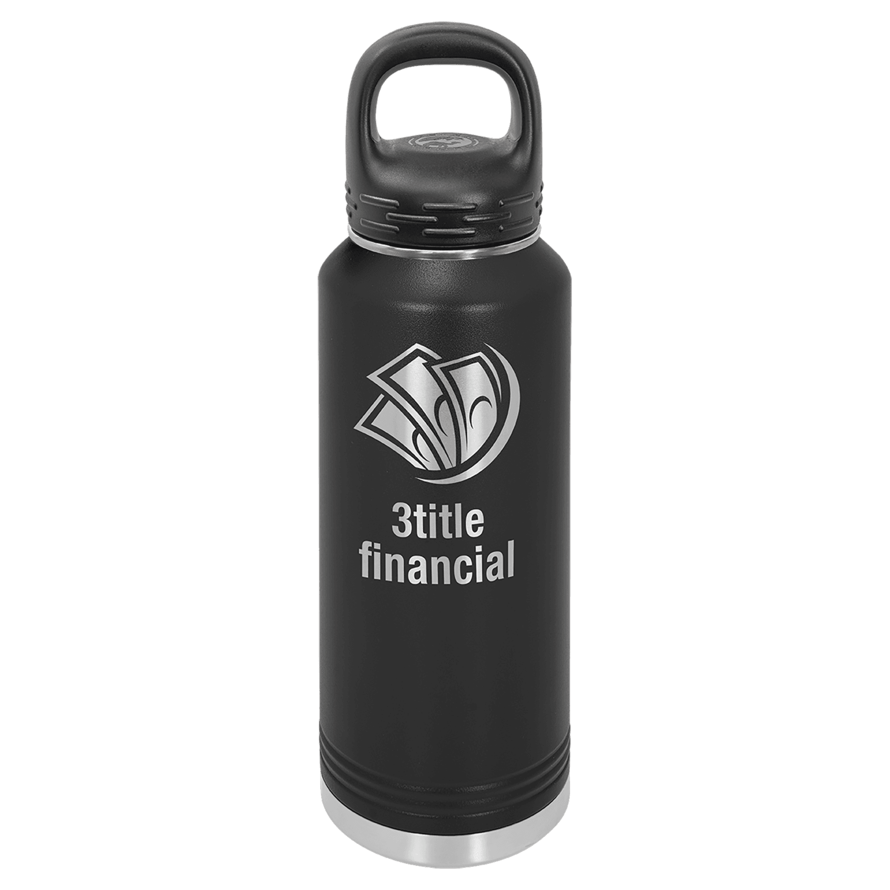 Polar Camel 40 oz. Black Water Bottle