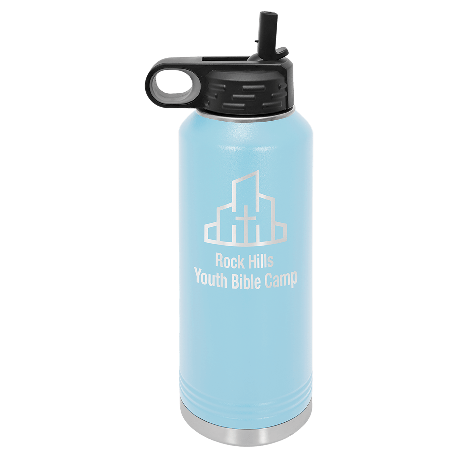 Polar Camel 40 oz. Light Blue Water Bottle