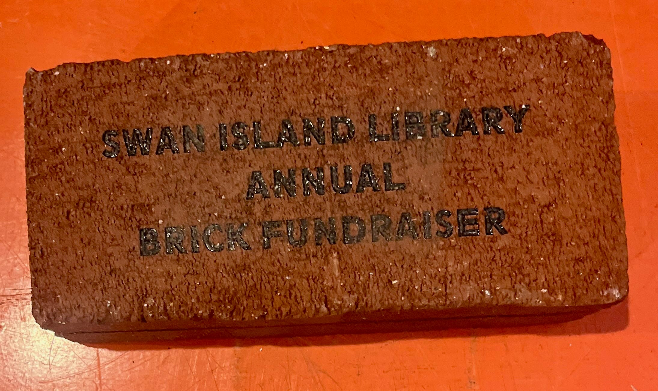 Memorial of fundraising bricks